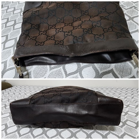 Authentic Gucci GG Nylon Shoulder Bag Black - Picture 6 of 11